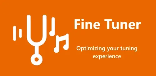 Fine Tuner app preview showing the tuner interface