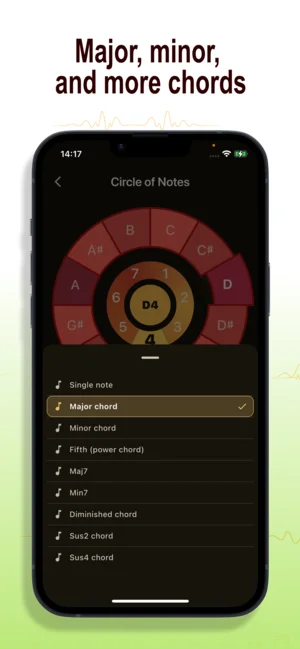 Fine Tuner iOS note display settings