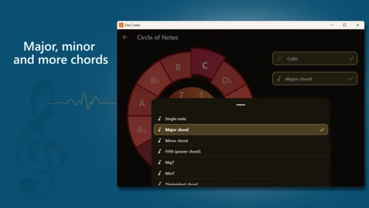 Fine Tuner Windows note display options